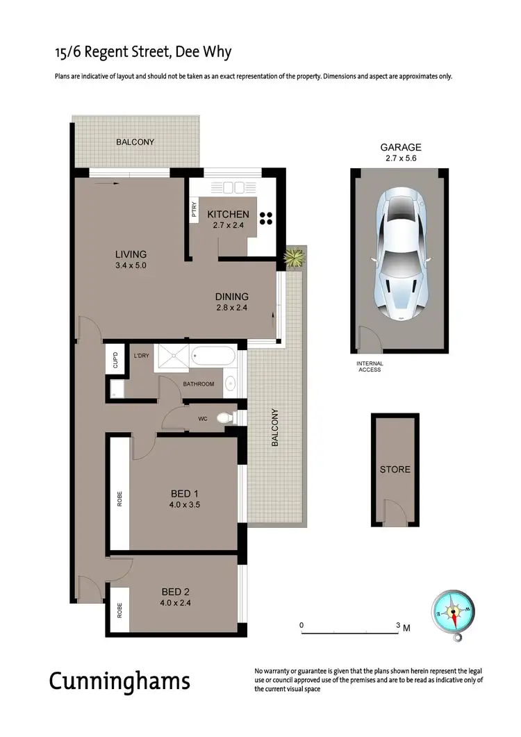 Floorplan of Homely apartment listing, 15/6 Regent Street, Dee Why NSW 2099