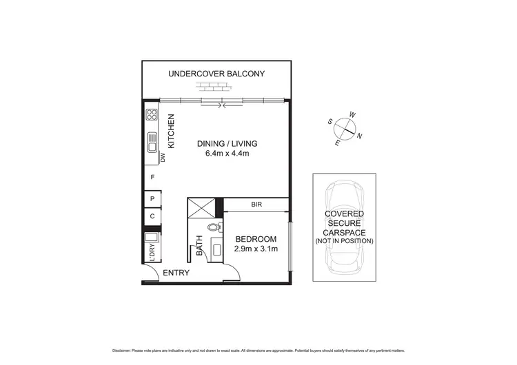Floorplan of Homely apartment listing, 302/1044-1046 Mt Alexander Road, Essendon VIC 3040