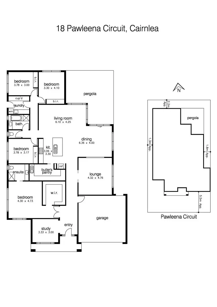 Floorplan of Homely house listing, 18 Pawleena Circuit, Cairnlea VIC 3023