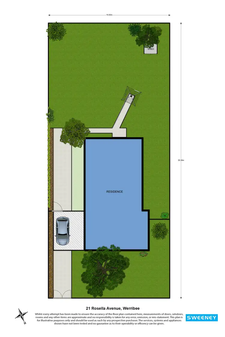 Floorplan of Homely house listing, 21 Rosella Avenue, Werribee VIC 3030