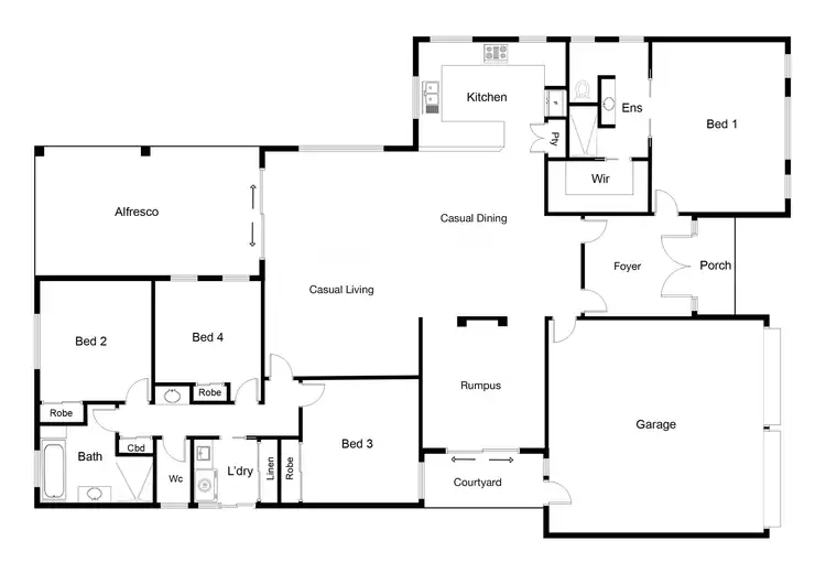 Floorplan of Homely house listing, 22 Mary Kitson Street, Watson ACT 2602