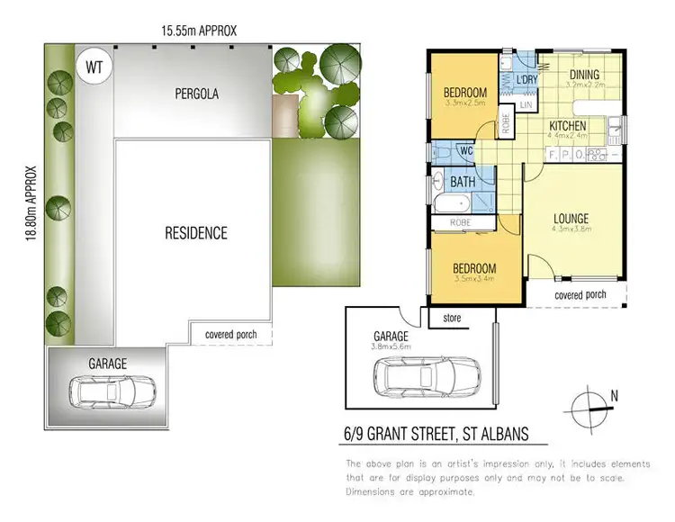 Floorplan of Homely unit listing, 6/9 Grant Street, St Albans VIC 3021