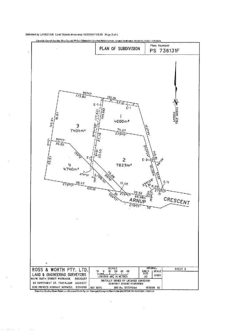 Floorplan of Homely land listing, 4/11 Arnup Crescent, Drouin VIC 3818