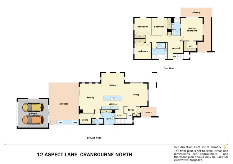 Floorplan of Homely house listing, 12 Aspect Lane, Cranbourne North VIC 3977