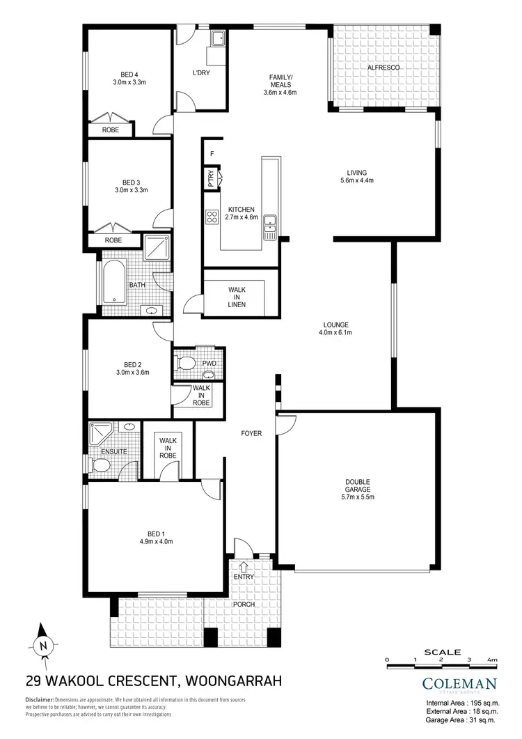 Floorplan of Homely house listing, 29 Wakool Crescent, Woongarrah NSW 2259