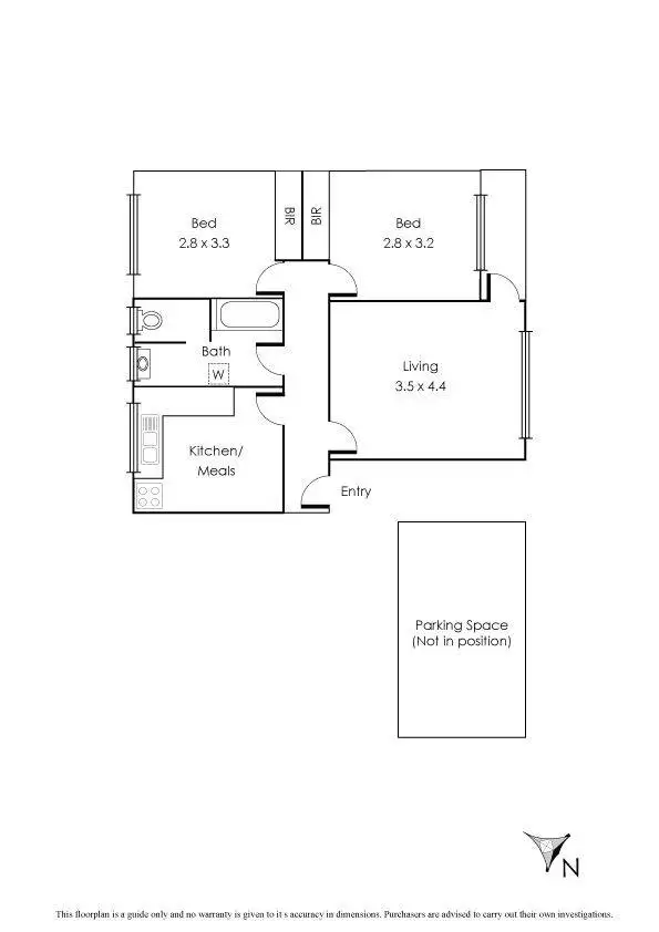 Floorplan of Homely apartment listing, 2/30 Eldridge Street, Footscray VIC 3011