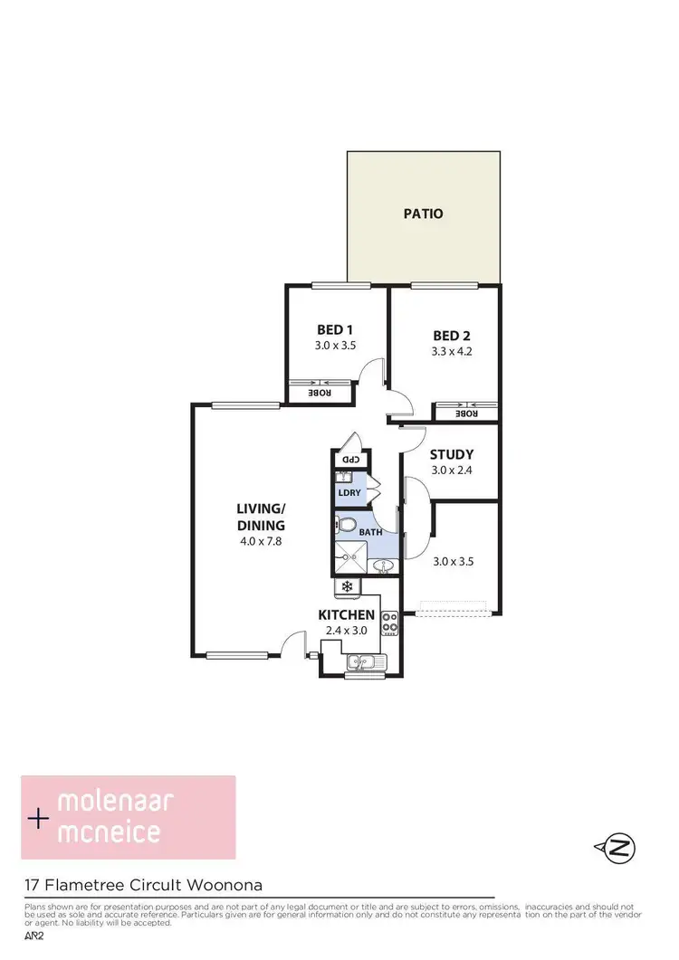Floorplan of Homely house listing, 17 Flame Tree Circuit, Woonona NSW 2517