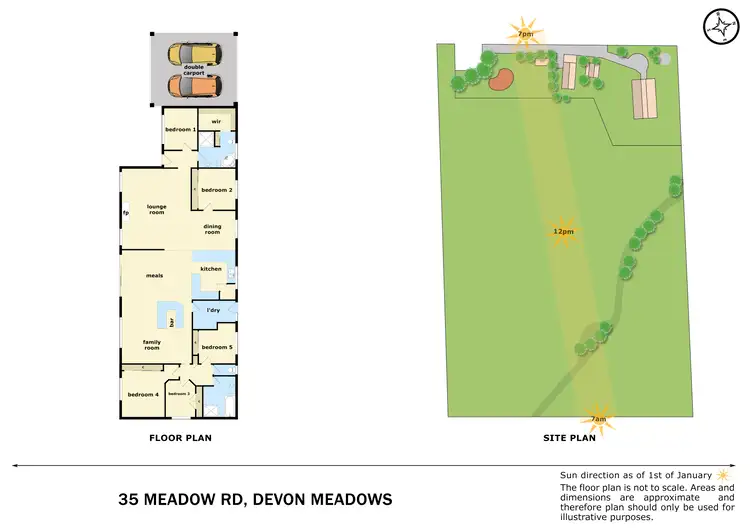 Floorplan of Homely house listing, 35 Meadow Road, Devon Meadows VIC 3977
