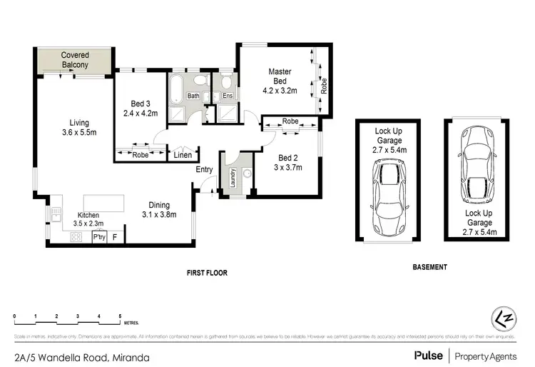 Floorplan of Homely apartment listing, 2A/5-29 Wandella Road, Miranda NSW 2228