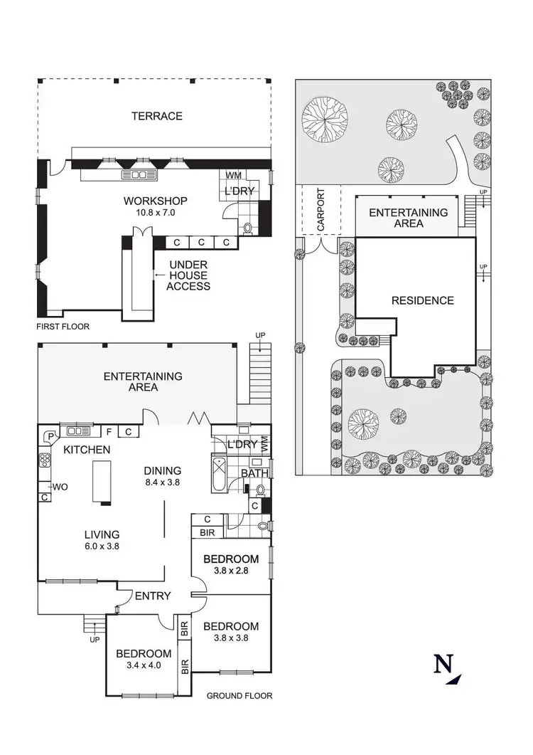 Floorplan of Homely house listing, 34 Roger Street, Doncaster East VIC 3109