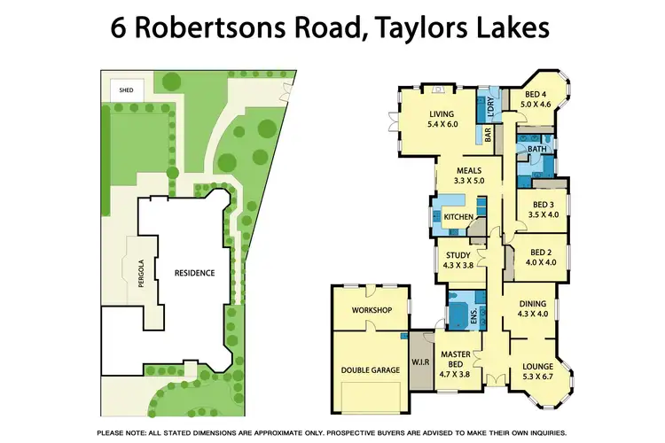 Floorplan of Homely house listing, 6 Robertsons Road, Taylors Lakes VIC 3038