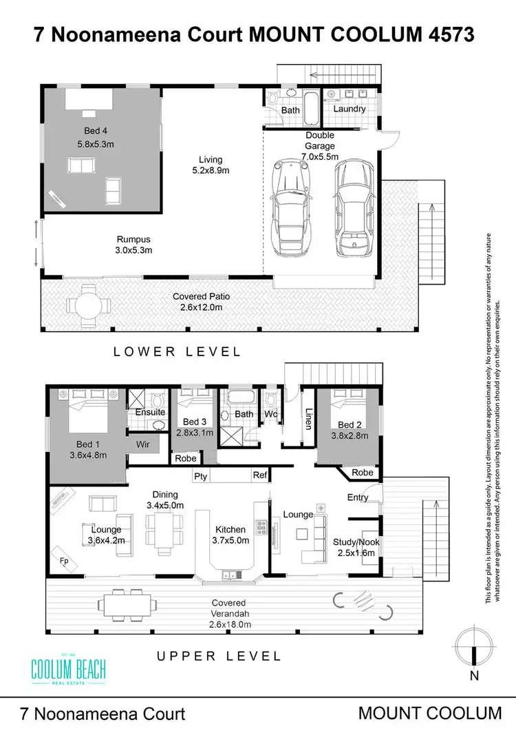 Floorplan of Homely house listing, 7 Noonameena Court, Mount Coolum QLD 4573