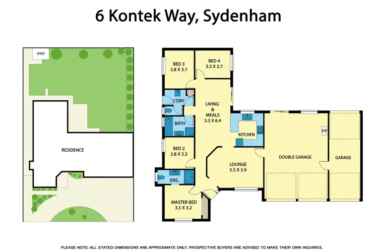 Floorplan of Homely house listing, 6 Kontek Way, Sydenham VIC 3037