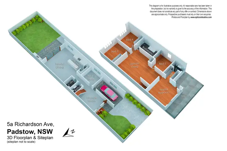 Floorplan of Homely semi-detached listing, 5A Richardson Avenue, Padstow NSW 2211