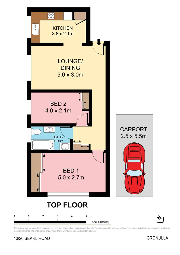 Floorplan of Homely unit listing, 10/20 Searl Road, Cronulla NSW 2230
