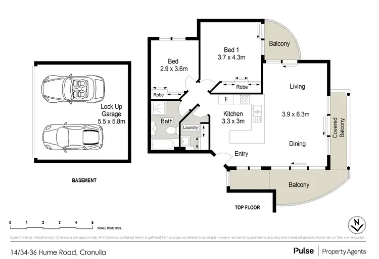 Floorplan of Homely unit listing, 14/34-36 Hume Road, Cronulla NSW 2230