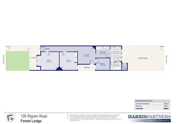 Floorplan of Homely house listing, 129 Wigram Road, Forest Lodge NSW 2037