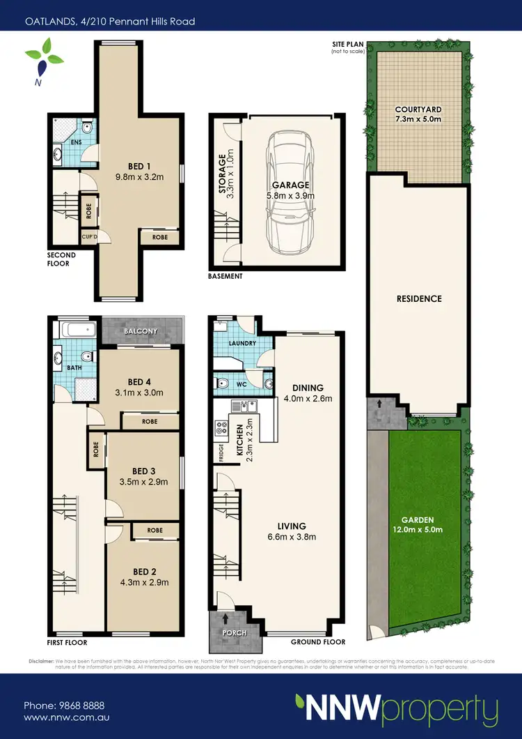 Floorplan of Homely townhouse listing, 4/210 Pennant Hills Road, Oatlands NSW 2117