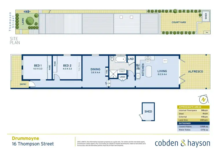 Floorplan of Homely house listing, 16 Thompson Street, Drummoyne NSW 2047