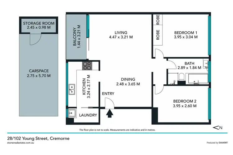 Floorplan of Homely apartment listing, 28/102 Young Street, Cremorne NSW 2090