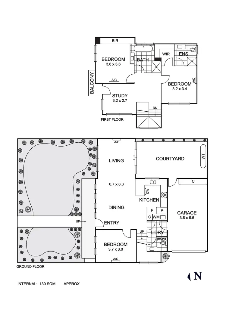 Floorplan of Homely townhouse listing, 1/59 Queens Parade, Fawkner VIC 3060