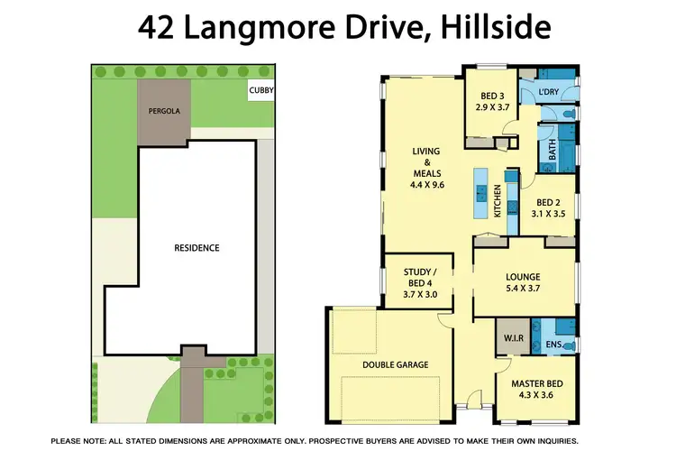Floorplan of Homely house listing, 42 Langmore Drive, Hillside VIC 3037