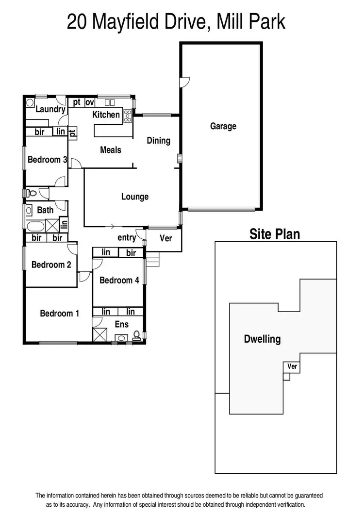 Floorplan of Homely house listing, 20 Mayfield Drive, Mill Park VIC 3082