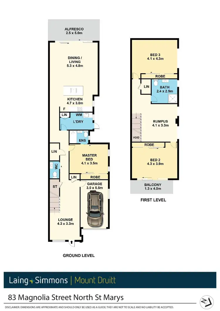 Floorplan of Homely house listing, 83a Magnolia Street, North St Marys NSW 2760