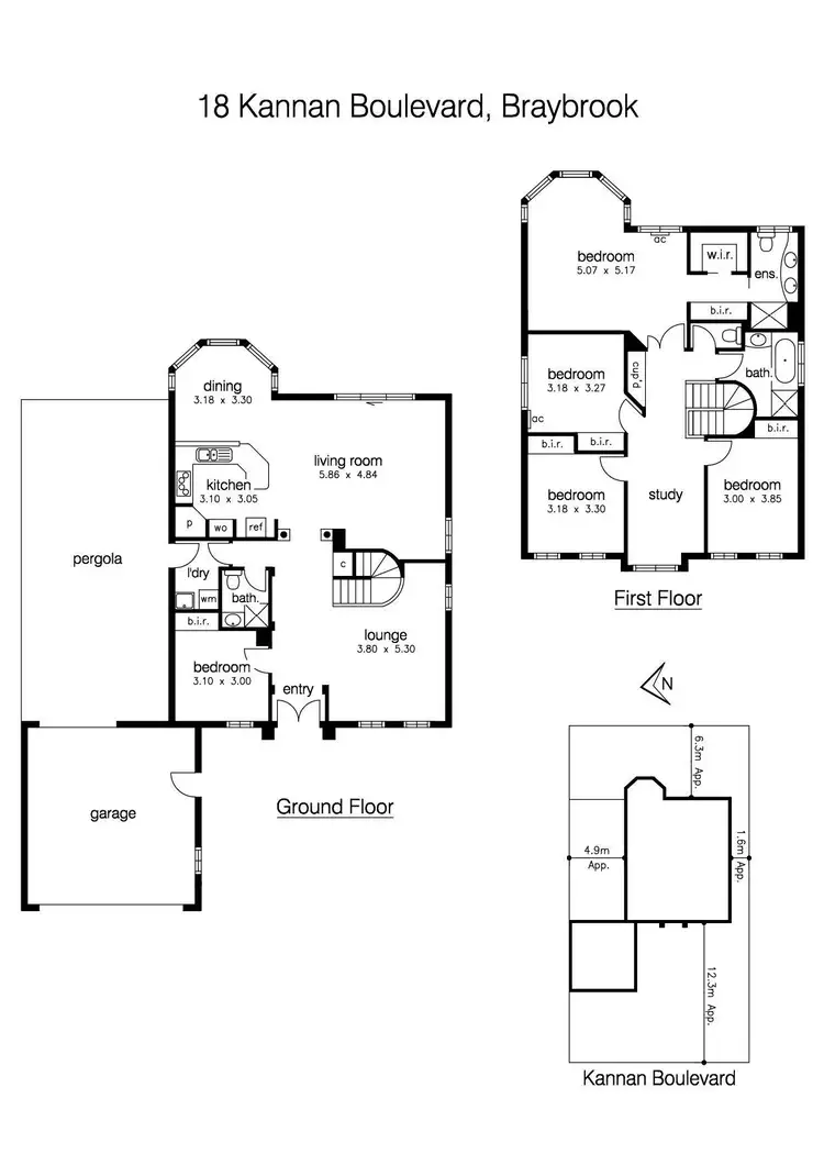 Floorplan of Homely house listing, 18 Kannan Boulevard, Braybrook VIC 3019