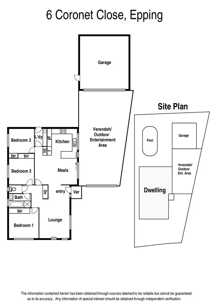 Floorplan of Homely house listing, 6 Coronet Close, Epping VIC 3076