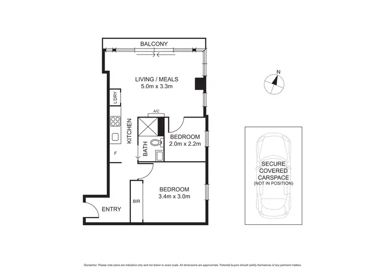 Floorplan of Homely apartment listing, 1805/8 Exploration Lane, Melbourne VIC 3000