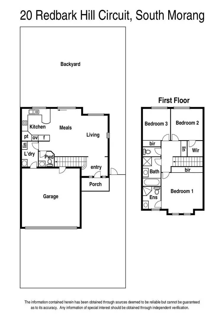 Floorplan of Homely townhouse listing, 20 Redbark Hill Circuit, South Morang VIC 3752