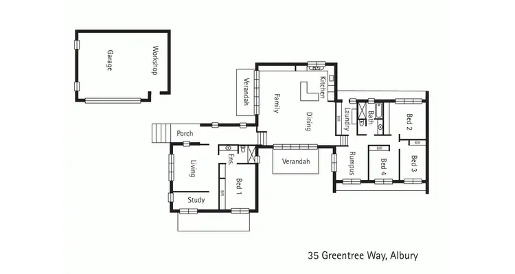 Floorplan of Homely house listing, 35 Greentree Way, West Albury NSW 2640