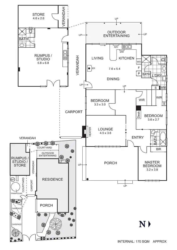Floorplan of Homely house listing, 17 Dickinson Street, Hadfield VIC 3046