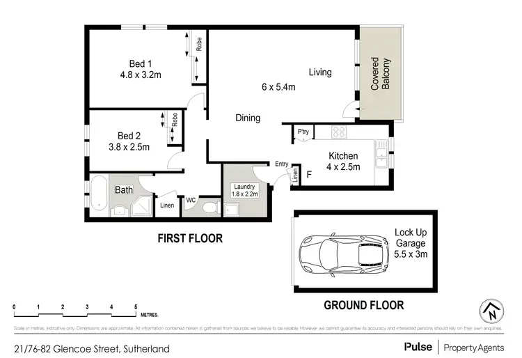 Floorplan of Homely apartment listing, 21/76-82 Glencoe Street, Sutherland NSW 2232