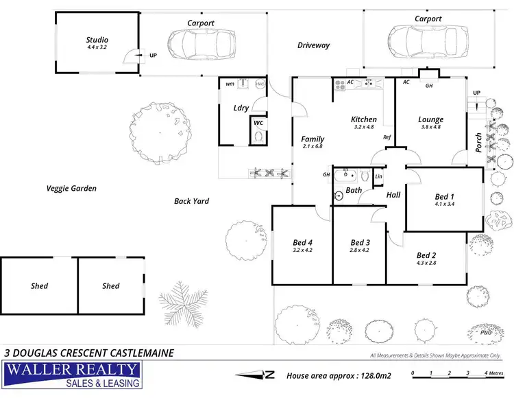 Floorplan of Homely house listing, 3 Douglas Crescent, Castlemaine VIC 3450