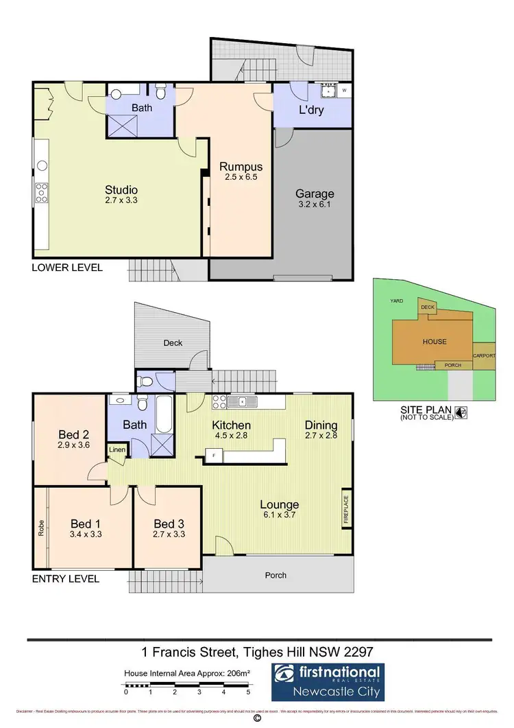Floorplan of Homely house listing, 1 Francis Street, Tighes Hill NSW 2297