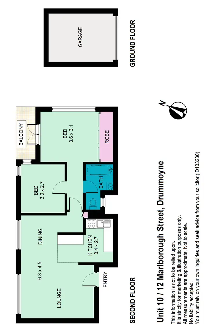 Floorplan of Homely apartment listing, 10/12 Marlborough Street, Drummoyne NSW 2047