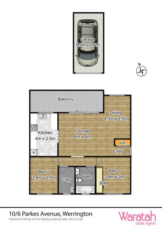 Floorplan of Homely apartment listing, 10/6-8 Parkes Avenue, Werrington NSW 2747