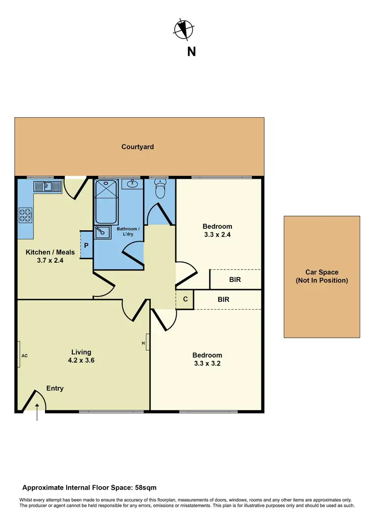 Floorplan of Homely unit listing, 2/26 Olive Grove, Parkdale VIC 3195