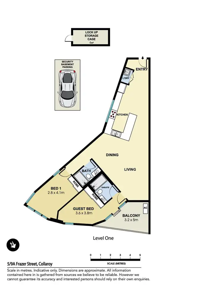 Floorplan of Homely unit listing, 5/19A Frazer Street, Collaroy NSW 2097