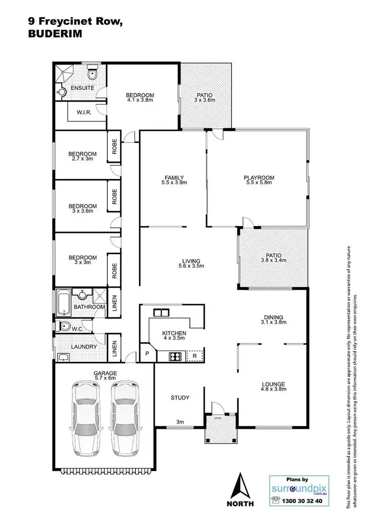 Floorplan of Homely house listing, 9 Freycinet Row, Buderim QLD 4556