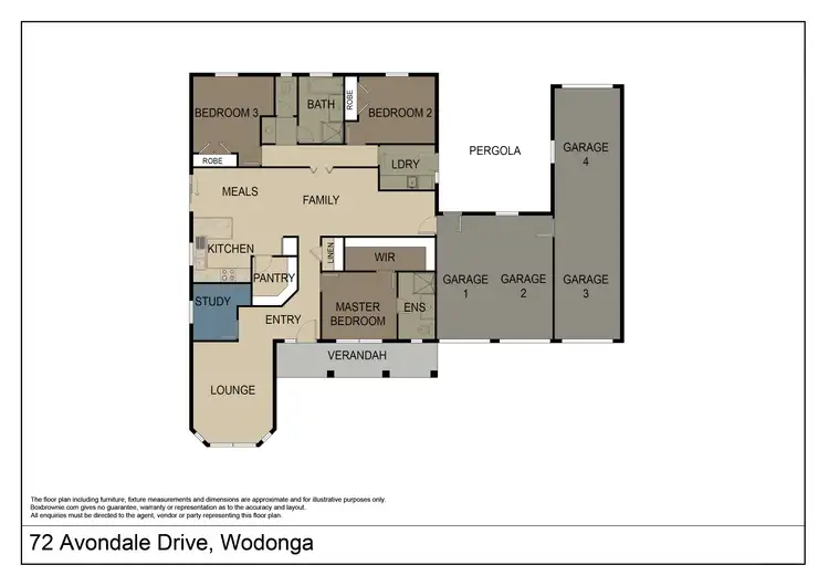 Floorplan of Homely house listing, 72 Avondale Drive, Wodonga VIC 3690