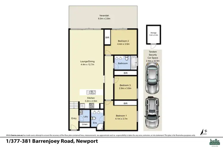 Floorplan of Homely unit listing, 1/377-381 Barrenjoey Road, Newport NSW 2106