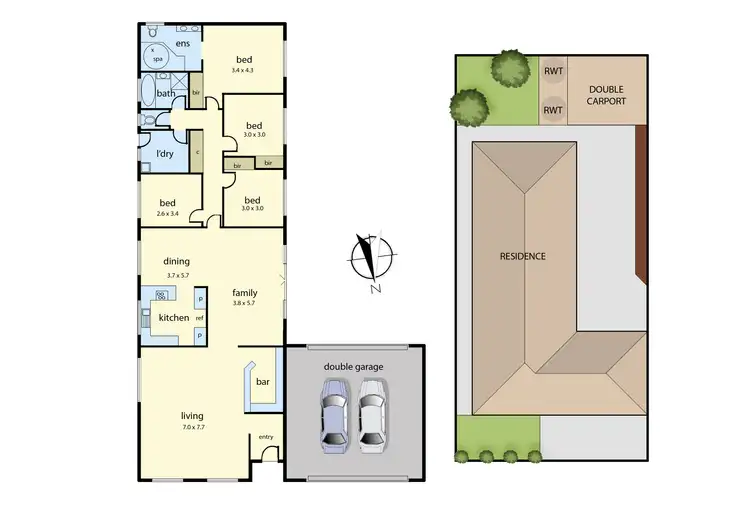 Floorplan of Homely house listing, 19 Roberts Road, Cranbourne VIC 3977