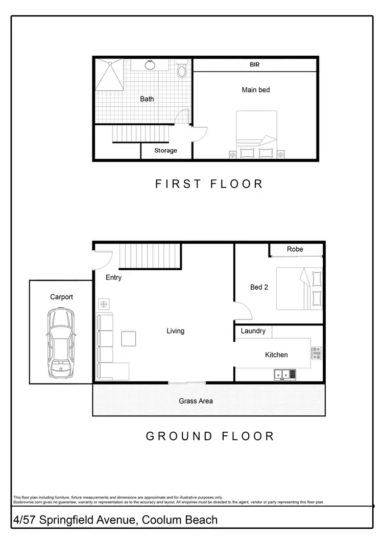 Floorplan of Homely unit listing, 4/57 Springfield Avenue, Coolum Beach QLD 4573