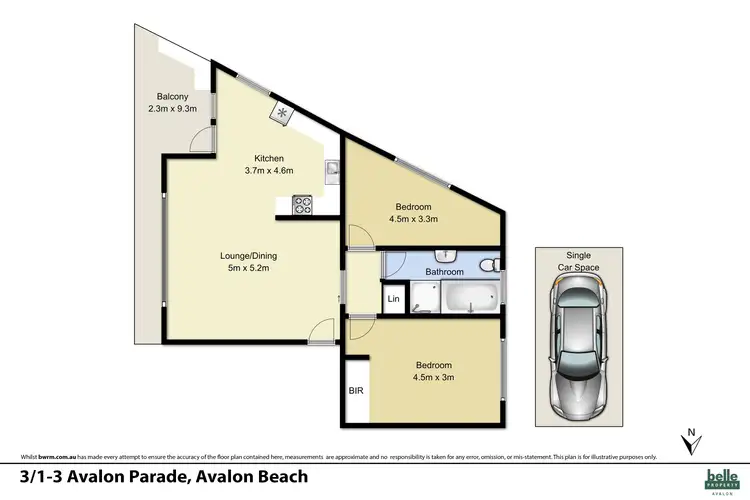 Floorplan of Homely apartment listing, 3/1-3 Avalon Parade, Avalon Beach NSW 2107