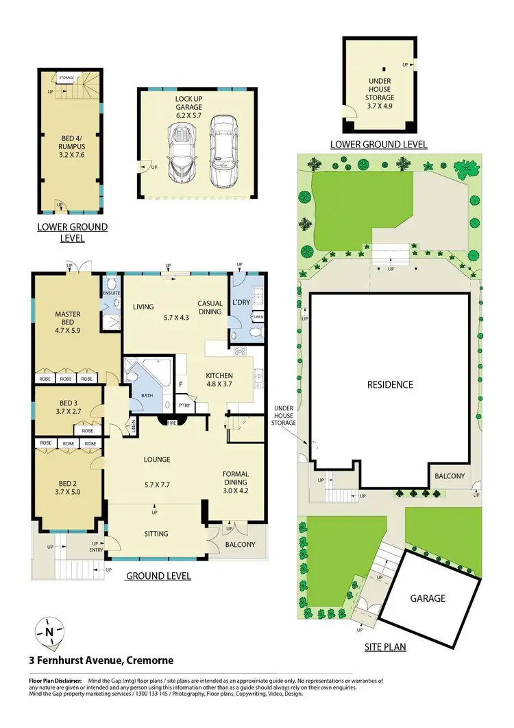 Floorplan of Homely house listing, 3 Fernhurst Avenue, Cremorne NSW 2090