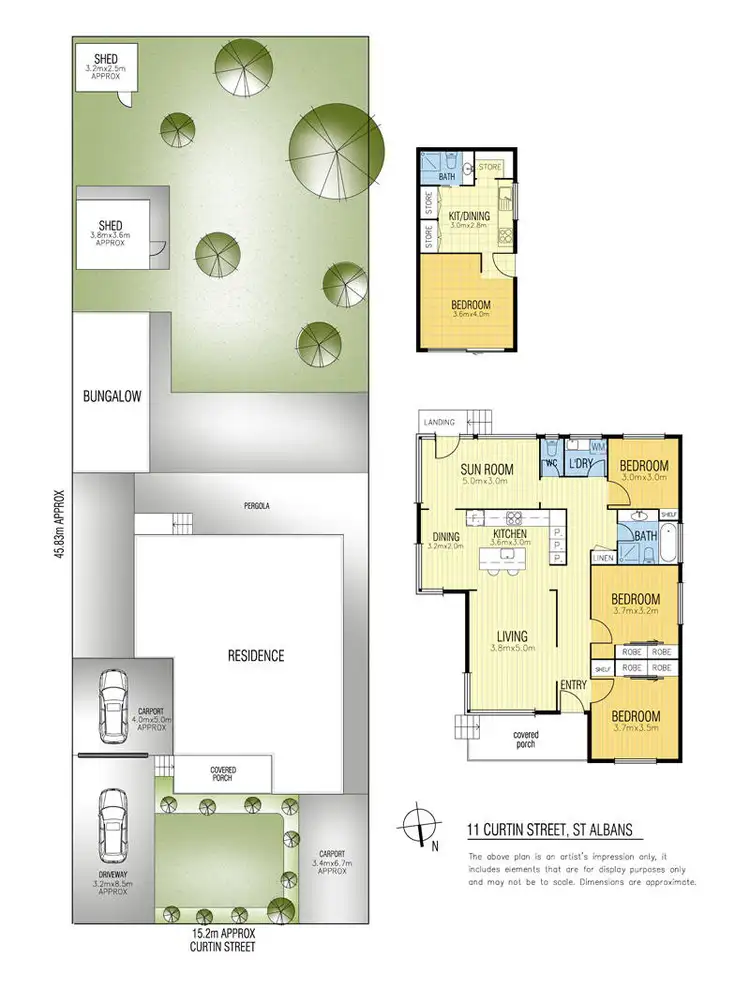 Floorplan of Homely house listing, 11 Curtin Street, St Albans VIC 3021