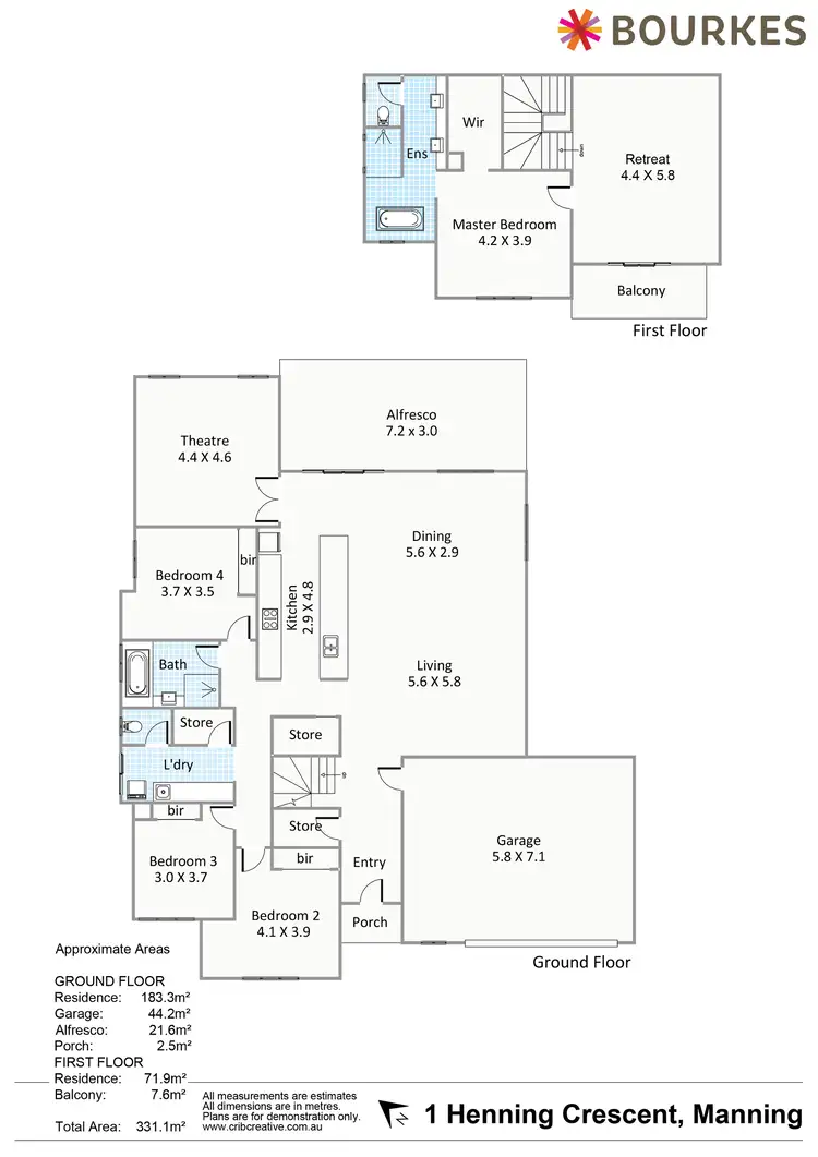 Floorplan of Homely house listing, 1 Henning Crescent, Manning WA 6152